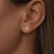 Sterling Silver Mini Star Stud Earrings